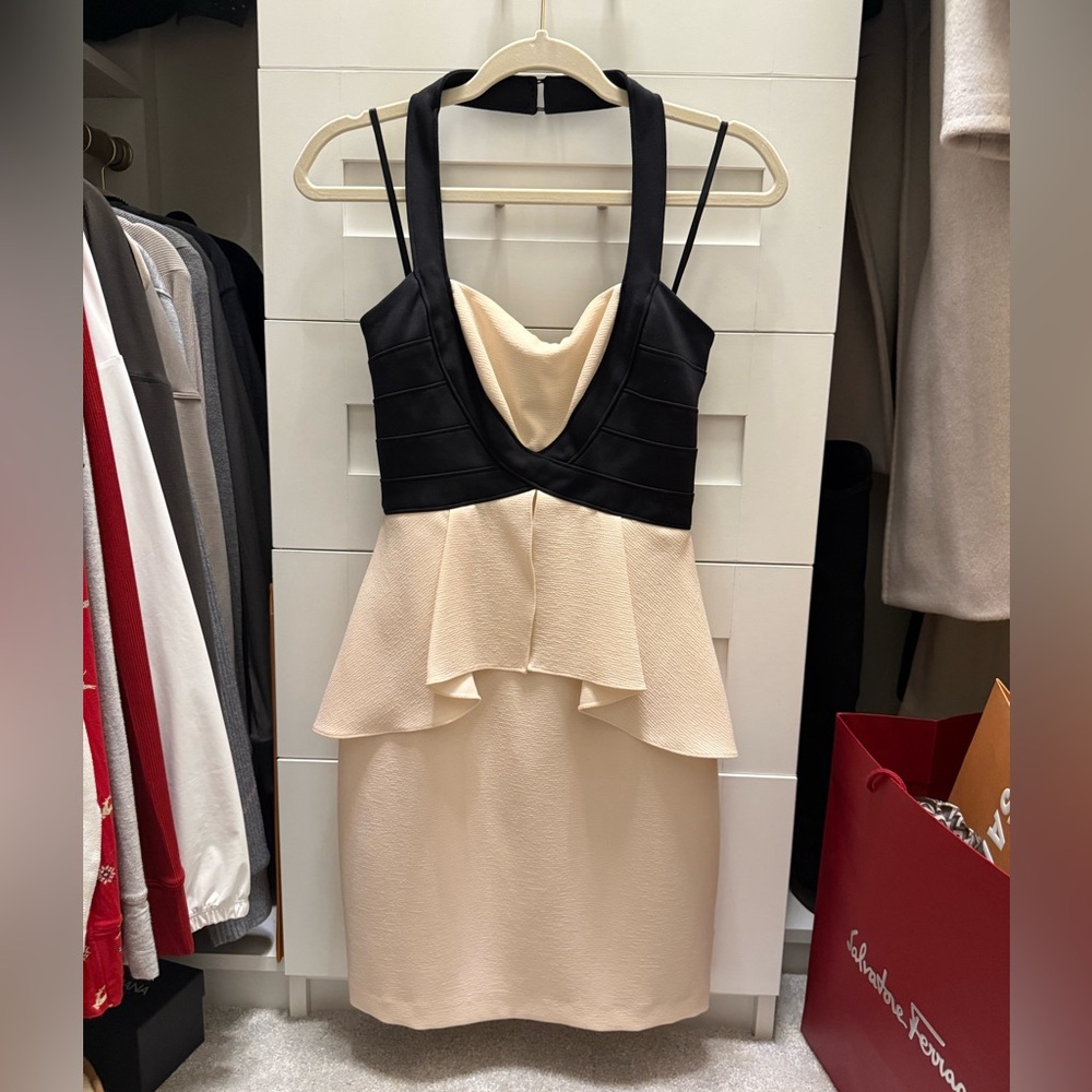 BCBG Women’s peplum dress Kirsi Size 4
